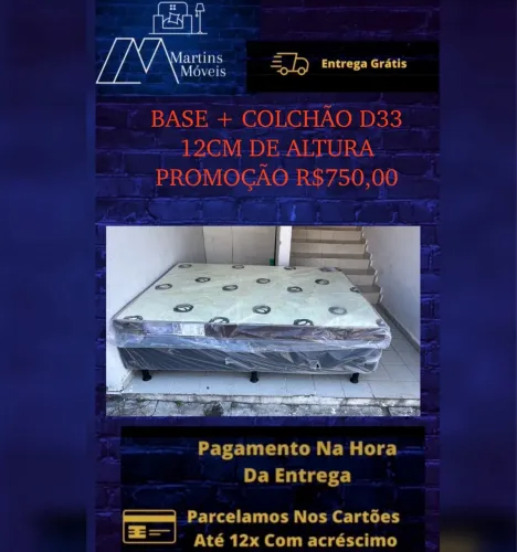 GRANDE PROMOÇÃO BASE CAMA CASAL MAIS COLCHÃO D20 ENTREGA GRATIS