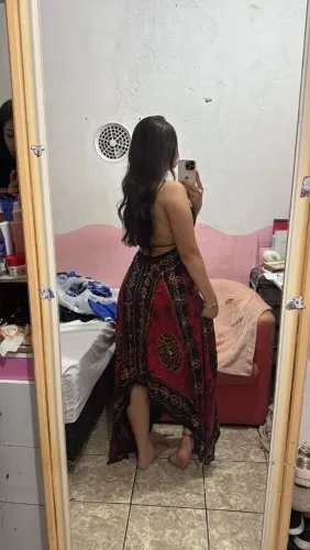 Vestido árabe vermelho 