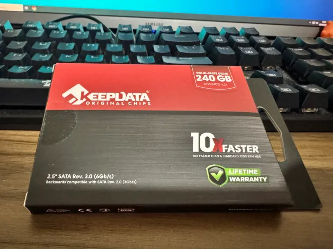 Ssd 240gb sata keepdata novo lacrado