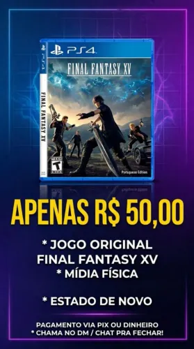 JOGO MÍDIA FÍSICA PS4 - FINAL FANTASY XV
