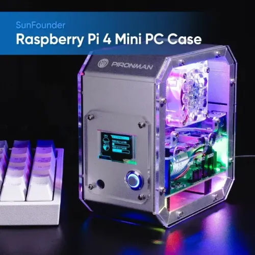 Case Pironman Para Raspberry Pi 4b