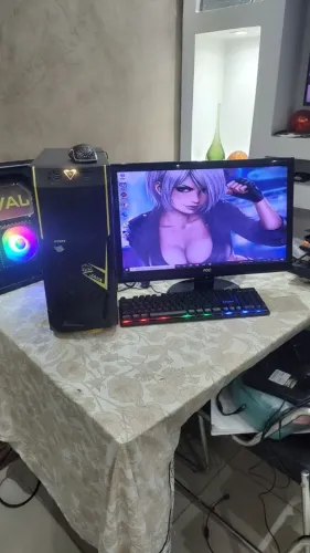 Pc FX 6300 com 12gb memória, ssd 120, hd 1tb e tela 24 polegadas. Parcelo no cartão