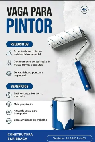 Vagas para emprego de pintor