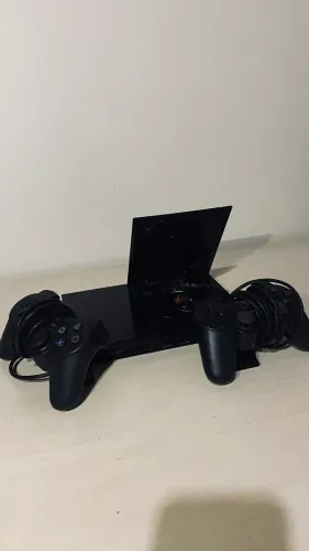 PS2 Slim Desbloqueado + 2 Controles + HDMI