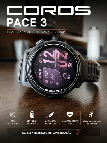Coros Pace 3 - impecável