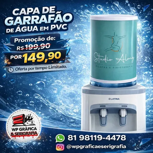 Capa de Garrafão em PVC Personalizada 