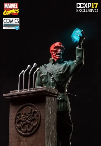 Caveira Vermelha - Red Skull - Marvel Comics - Exclusivo Ccxp 2017 Iron Studios