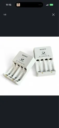 2 carregadores pilha Sony 