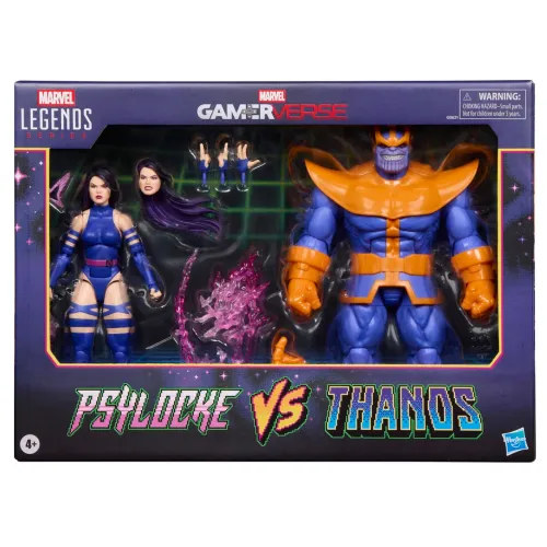 Exclusivo 2 pack psylocke e Thanos Marvel Legends