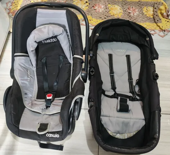 Kit trio kidoo: carrinho, Moisés e bebe conforto 