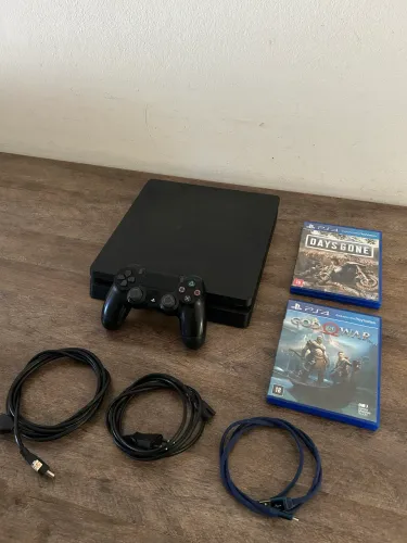 Ps4 slim 1TB de memória, PRA VENDER AGORA! parcelo em até 12x no cartão!!