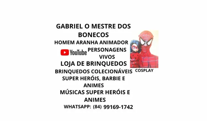 Homem Aranha Animador Personagens Cosplay