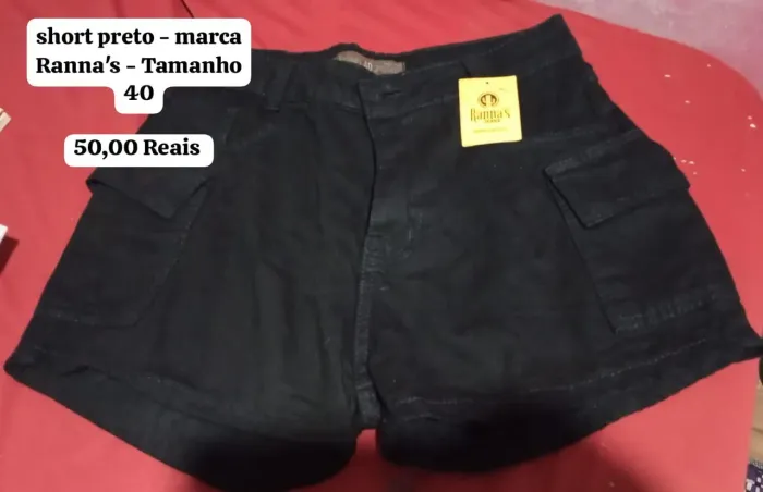 Short Feminino Rannas Tamanho 40