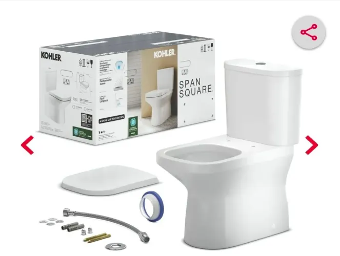 Vaso sanitário marca Kohler (nunca usado e na caixa)