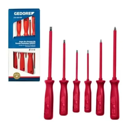 Kit chaves isoladas Philips e fenda gedore