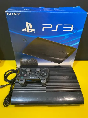 Ps3 super islim desbloqueado na nova HEN nov, 1 controle original e 16 jogos top.