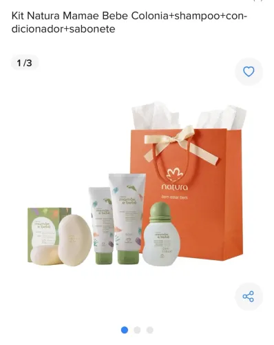 Vendo Esse Kit Da Natura Mamãe Bebê