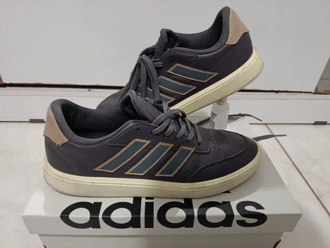Tênis Adidas Original Legítimo Em Couro M°41 Usado Excelente Estado