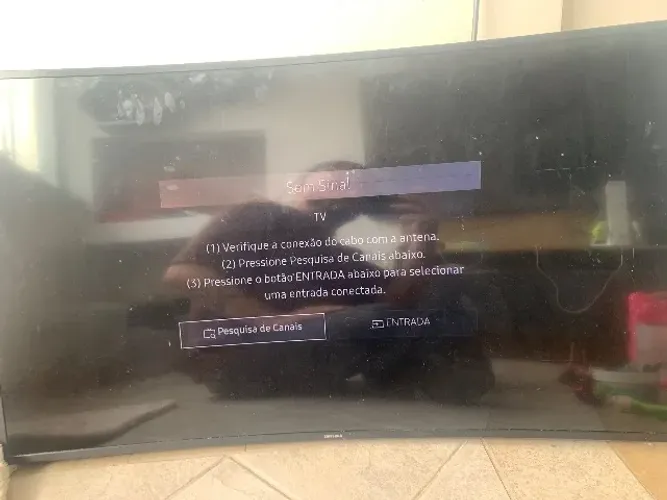 Tv Samsung 55 curve led danificada