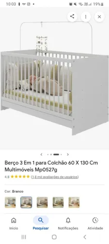 Berço 3 em 1 mini cama
