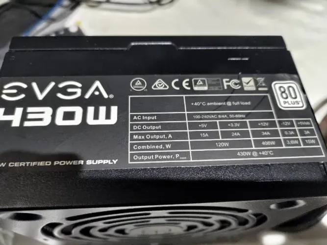 FONTE EVGA 430 USADO FUNCIONANDO
