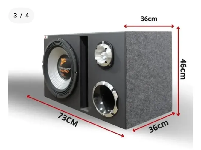 Caixa Trio Jbl Tornado 15"+d405+st400 + Módulos Soundigital 