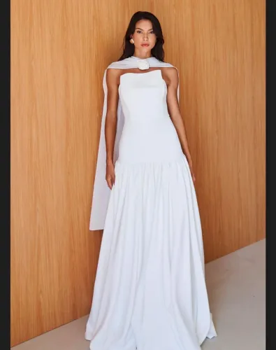 Vestido de noiva longo- Novo (36)