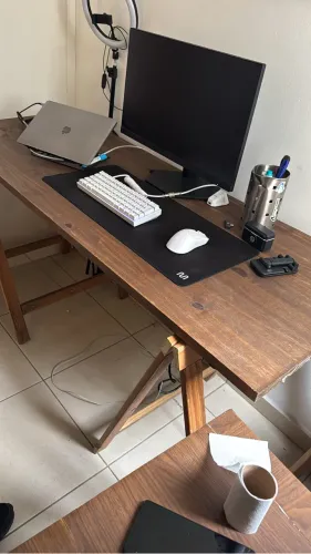MESA DE ESCRITÓRIO RÚSTICA