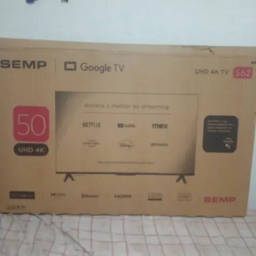 Smart TV SEMP 50" UHD 4K com Google TV