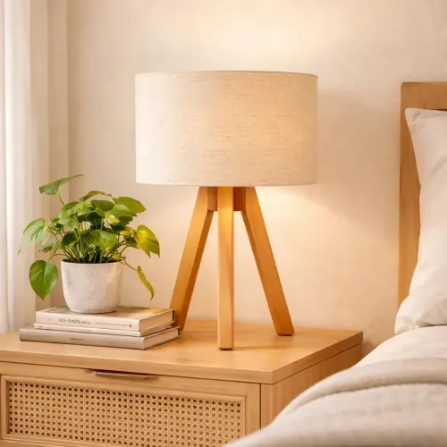 Abajur elegante rústico