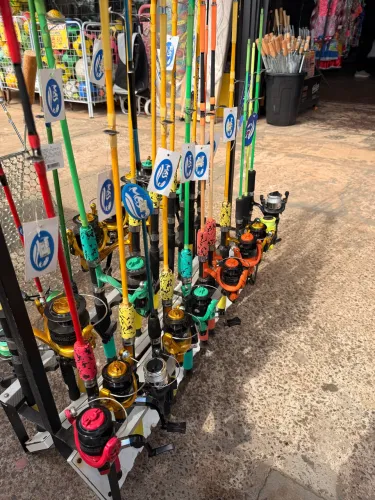 Kit vara com molinete, tamanho 1.50M com capacidade até 10kg