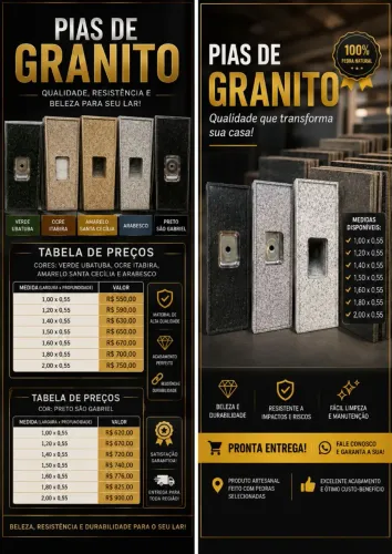 ? PIAS DE GRANITO COM O MELHOR PREÇO! ?