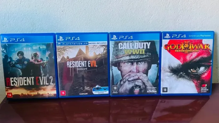 4 Jogos Incríveis de PS4: Resident Evil 2, Resident Evil 7, Call of Duty e God of War 3