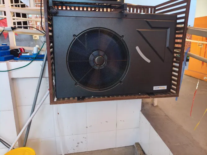 Trocador De Calor Luxpool Aquecedor Piscina 30mil L Inverter