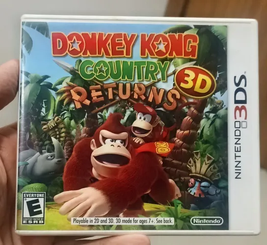 Jogo Donkey Kong Country Returns 3d Para Nintendo 3ds - Excelente