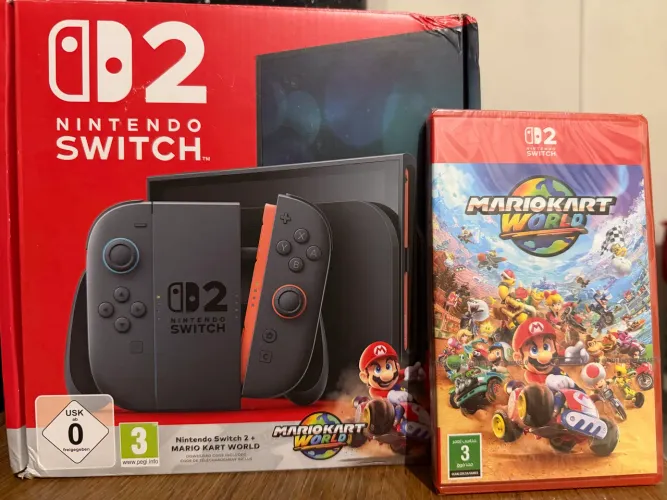 Nintendo Switch 2 Bundle Mario Kart World Mídia física - Novo