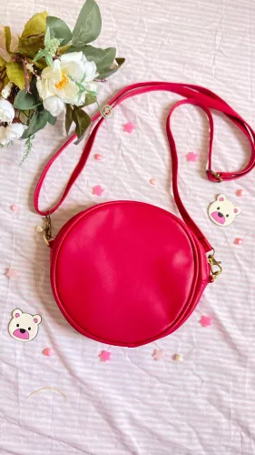 Bolsa Tiracolo Redonda Pink