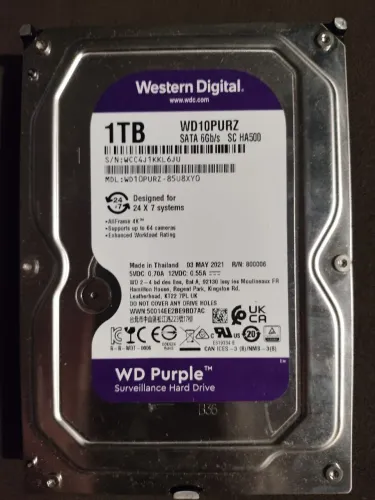 HD purple 1TB Usado