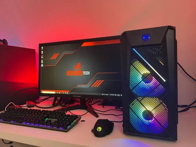 PC Gamer Completo AM4 + Vega (CPU, Monitor, Teclado, Mouse, Headset)