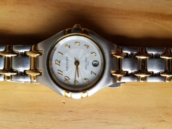 Relogio Orient aço feminino