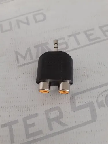 Adaptador. P2 macho X 2rca fêmea.  Novo.