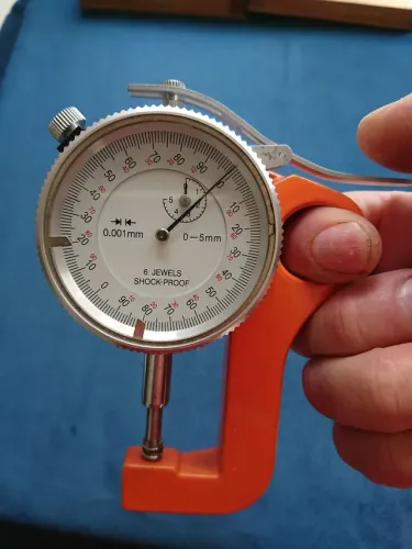 Medidor de espessura escala milesimal 0.001mm