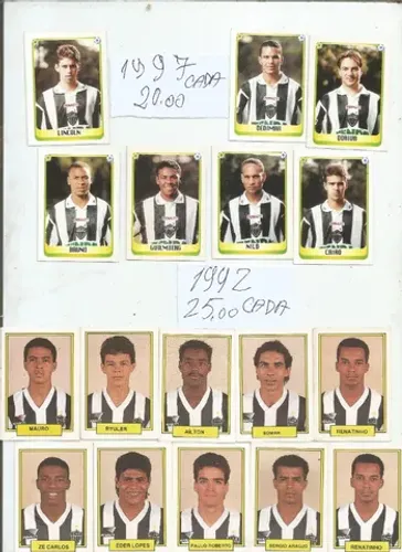 figurinhas atletico minas - avulsas de varios anos