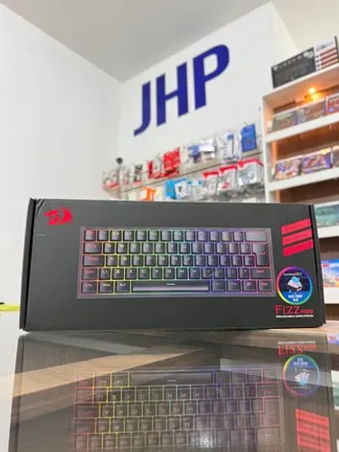Teclado Gamer Wired Mecânico Redragon FIZZ RGB Chroma Switch Azul | Curitiba