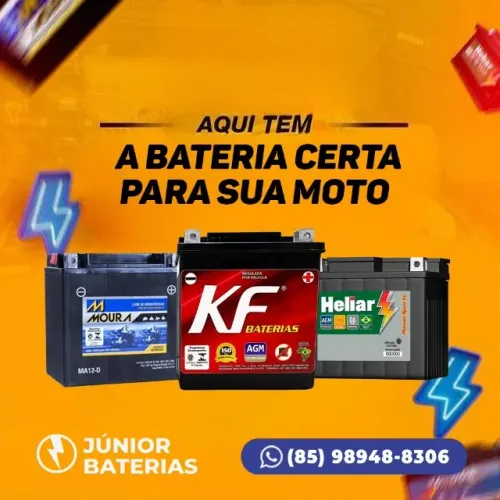 Bateria moto 7Ah Fortaleza xtz 250 cb 300 f