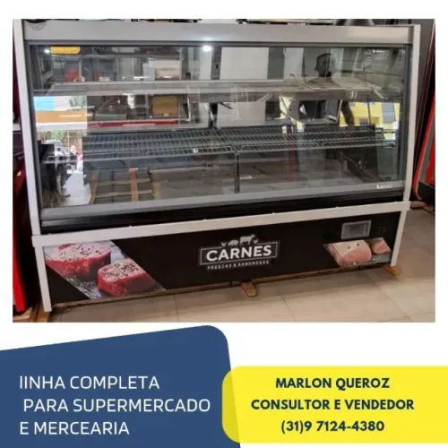 Balcao de Açougue Gelopar 2 Metros Novo 220v