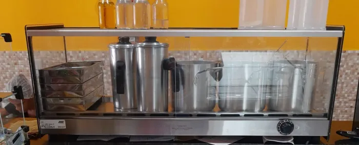 Estufa para salgados e caldos