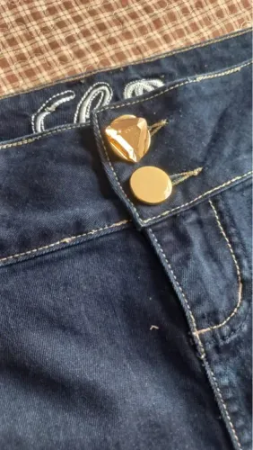 Saia  Jeans Plus size- Azul Escuro