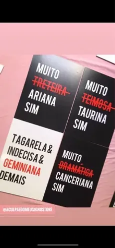 PROMOÇÃO Placa decorativa dos signos 