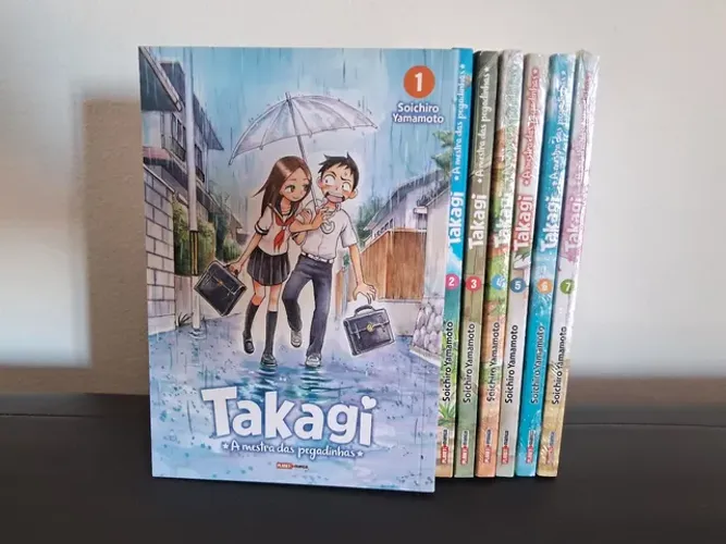 Mangá Takagi "A Mestre das Pegadinhas" - Volumes 1 ao 7 - Editora Panini